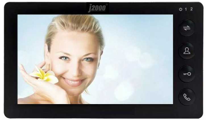 J2000-DF-КАРИНА PAL (черный) v.2 Цветные видеодомофоны фото, изображение