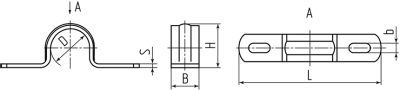 Скоба двухлапковая оцинкованная СМД 16-17 (уп.100шт) Держатели, переходники и т.д. фото, изображение